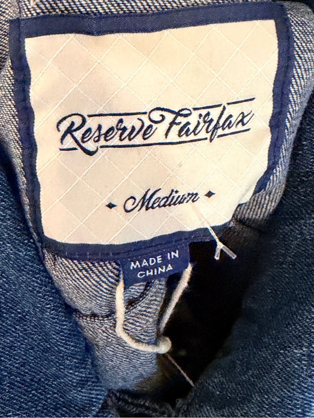 Reserve Fairfax Denim Jacket nwt - Picture 6 of 8